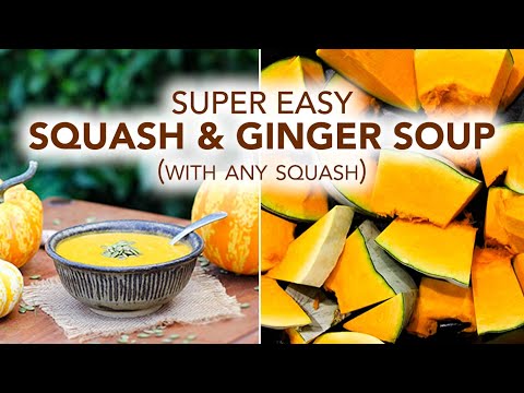 Super Easy Squash & Ginger Soup with Coconut