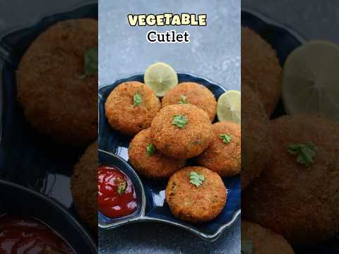 Crispy Vegetable Cutlet 😋 #shorts #vegcutlet #asmr #viralvideo #recipe