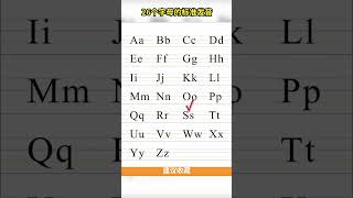 67 26个字母的标准发音，欢迎来挑战。 #实用英语  #请家长收藏 #英文字母