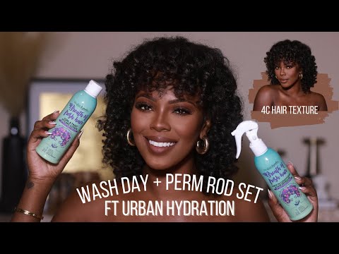 4C HAIR WASH DAY + PERM ROD SET FT URBAN HYDRATION