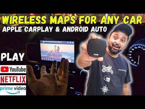 WIRELESS CARPLAY & MAPS Device for All Cars | Play Youtube Netflix In Any Car Screen 🔥