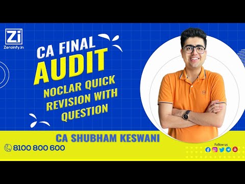 NOCLAR QUICK Revision with Question | CA Final Audit | CA Shubham Keswani