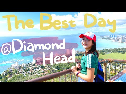 【ハワイ絶景！】(ENGcc)超天気の良い日にダイアモンドヘッドへ！／The Best Day at Diamond Head ハワイVlog ハワイ生活