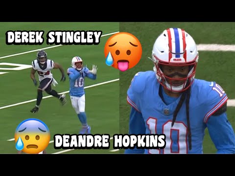 DeAndre Hopkins Vs Derek Stingley Jr 🔥👀 Titans Vs Texans 2023 highlights (WR Vs CB)