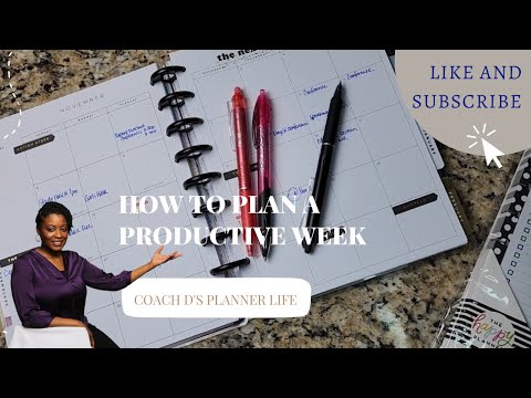 How to Plan a Productive Week| Happy Planner Mom Classic