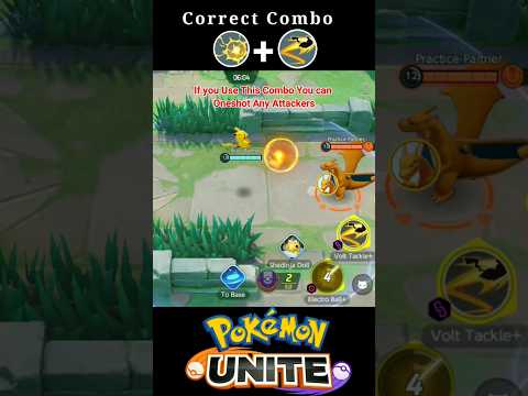 Pikachu Correct Combo Tutorial ✅|| Pokemon unite