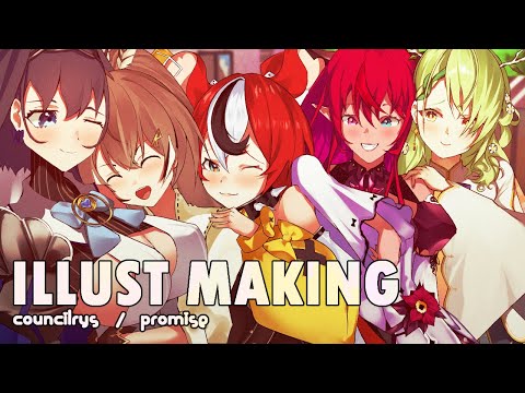 I Drew CouncilRyS / holoPromise【Speedpaint】