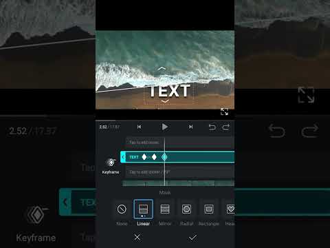 Water Text Reveal in Vn Video Editor Tutorial #vnvideoeditor #shorts