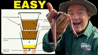 EASY BEGINNER Productive Worm Farm "STEP BY STEP"!