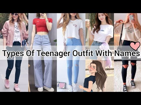 Types of dresses for teenage girl with names/Outfits ideas for teenagers with names/Teenager outfits