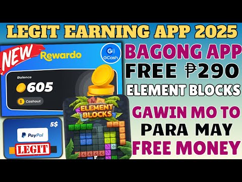 ELEMENT BLOCKS=LATEST APP FOR EARN FREE MONEY||LEGIT EARNING APP 2025||REWARDO APP#makingmoneyonline