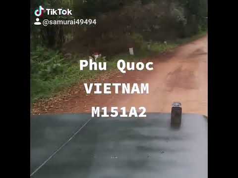 Another one from the library M151A hitting the dirt trails in Phu Quoc Vietnam#phuquoc je