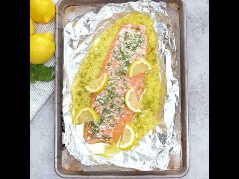 5 Ingredient Garlic Butter Baked Salmon