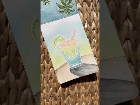 Painting a tropical drink🍹