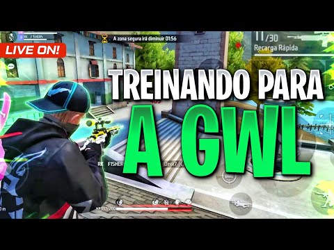 TREINO PRA GWL🤩LIVE DE FREE FIRE💚F1SHER FF💙LIVE ON💚FREE FIRE AO VIVO💙