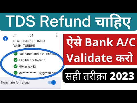 How to Pre Validate,add bank account in income tax e filing portal in 2023-24 for Income tax refund