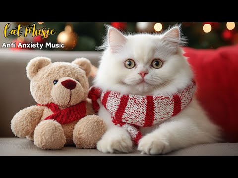 Anti-Anxiety Music For Cat:  Christmas Music Help Your Cat Friend Calm and Don't Worry When Alone🎄