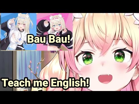 Fuwamoco teach Nene a super cute English