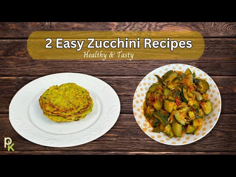 Easy Recipes with Zucchini-Vegetarian Zucchini Recipes-Zucchini Curry-Zucchini Pancakes