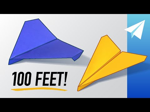 2 in 1 — Dart and Glider Paper Airplane Flies Over 100 Feet! Learn How to Make Flare