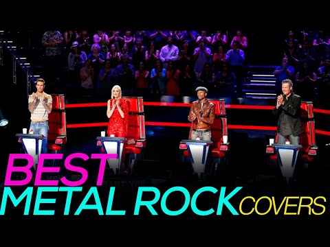 BEST METAL ROCK COVERS ON THE VOICE | TOP 5 AUDITIONS