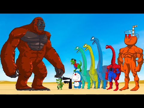 Evolution Of KONG GODZILLA DINOSAUR Of MONSTER RADIATION : REXY Returning From The Dead SECRET-FUNNY