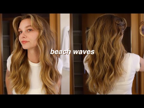 how i do beach waves like a professional *my go to summer hair*