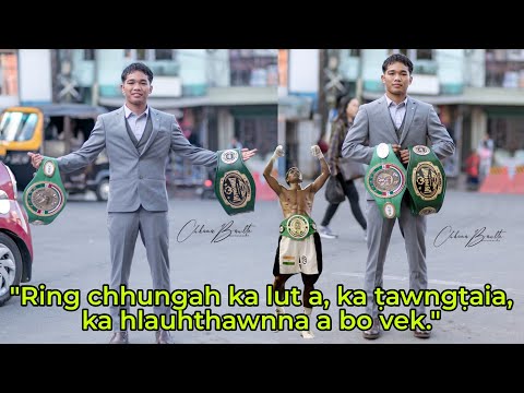 Mihâng val tukzaltu; mihrâng val Dinsanga, WBC Youth World Champion 2024 ropui taka hmuah a ni.