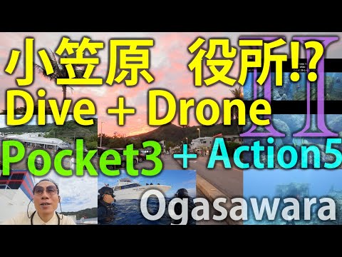 [Part2] Ogasawara Day 1: Scuba Diving, Drones, and Rental Bikes? with Osmo Pocket 3, Action 5 Pro!