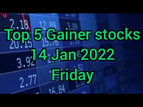 Top Gainer & Loser Stocks 14 Jan 2022 || #nifty #stockmarket #topgainerstock #intraday #multibagger