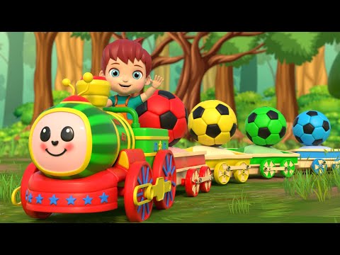 Toy Crane & Train Ride with Fun Kids Song | Nursery Rhymes & Kids song