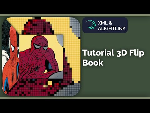 Tutorial 3D Book Flip | Alight Motion