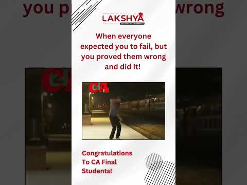 Congratulations CA Final Students | Lakshya Edu