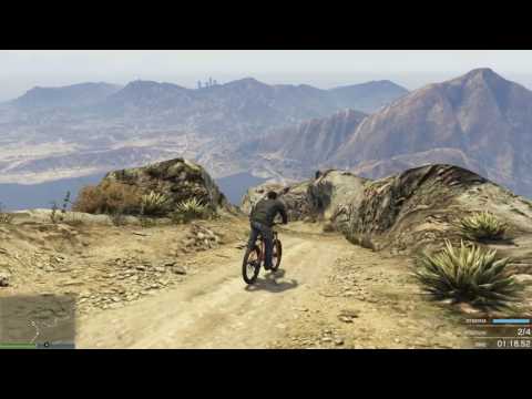 GTA Online - Bike race down Mount Chiliad