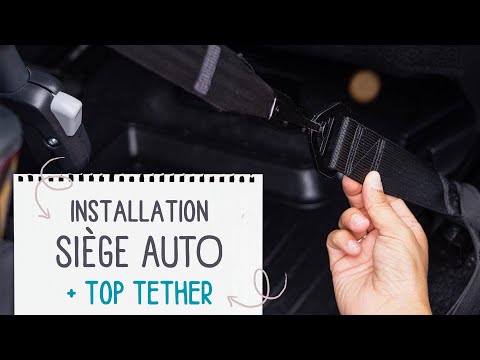 INSTALLATION SIÈGE AUTO + TETHER STRAPS