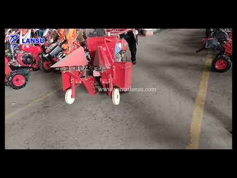 Stubble height adjustable small turning  corn harvester