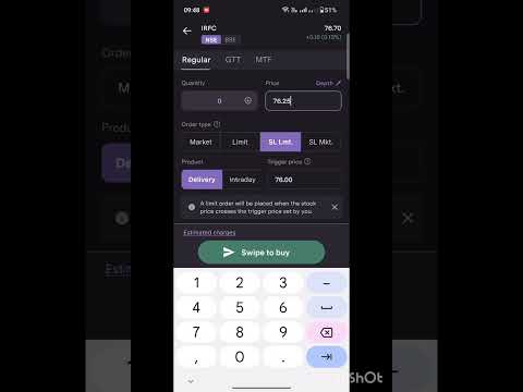 How to set the trigger price while buying shares!!