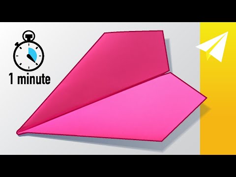 Make a Glider Paper Airplane in 1 minute