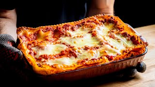 Italian-American Lasagna with Meat Sauce and Ricotta