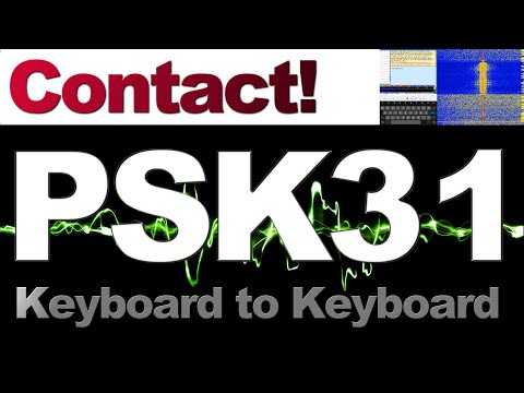 Keyboard-to-Keyboard PSK31 data mode on Ham Radio!