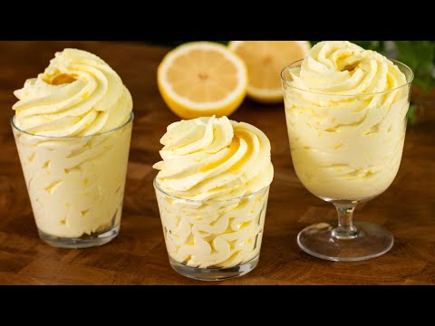 🍋 I prepare the best creamy lemon desserts in 5 minutes! Lemon mousse! Everyone is looking for her