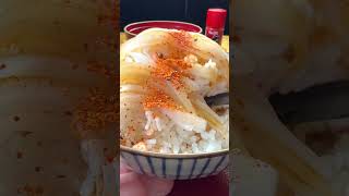 [Yamagata] Squid sashimi Bowl [Aomori] #shorts #sashimi #asmrfood