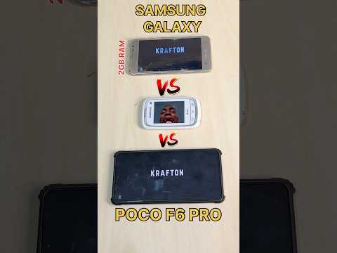 POCO F6 PRO😈Vs GALAXY J2😱Vs iPHONE 16 ☠️Vs IQOO 12 Vs 8GBvs4GBVs-PUBG TEST #pocof6pro #iphone