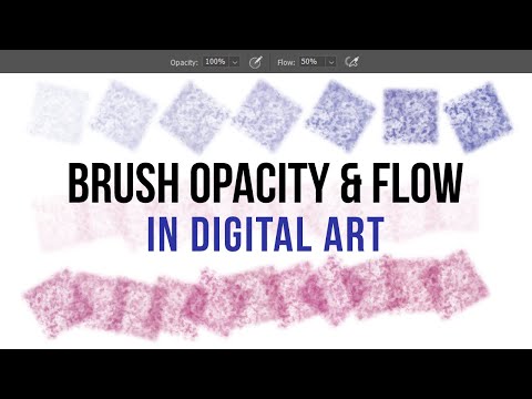 Adjusting Brush Opacity & Flow in Digital Art