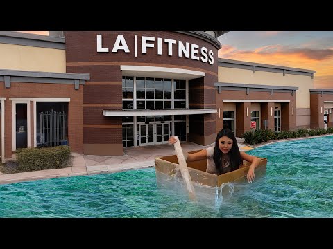 I Made A Boat To Sail Across LA Fitness...