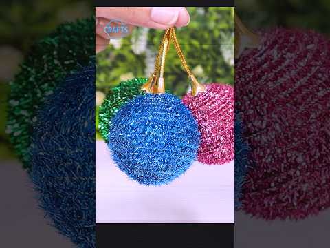 DIY Christmas Ball Ornaments for Christmas Tree Decorations🎄#shorts #christmas #craft #ornaments