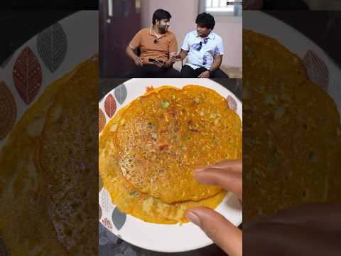 Eggless Omelette😂 #shorts #parithabangal #comedyvideo #egglessrecipes #omelette #besanchila #dosa