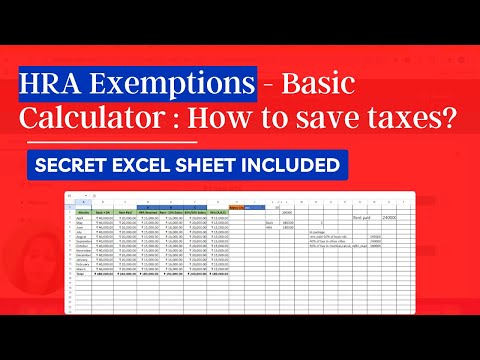 HRA Exemption for Salaried Employees & Basic Calculation | HRA Calculator, Tax Benefits 2024