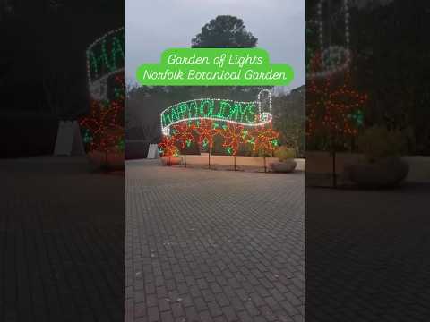 Garden of Lights Norfolk Botanical Garden #shorts #holidaylights #christmaslights #botanicalgarden