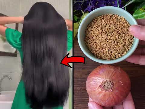 Fenugreek Seeds and Onion Hair Mask for Dandruff & Hair Fall Control | DIY Hair mask for hair growth